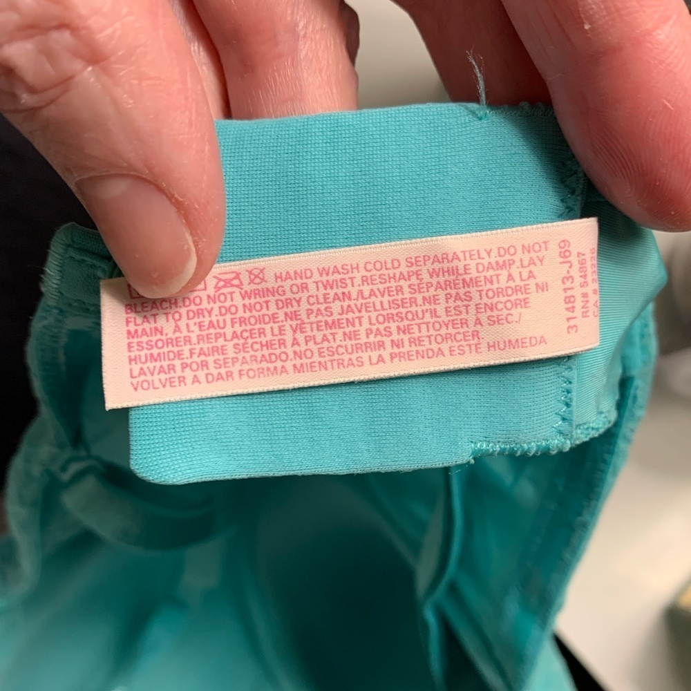 Victoria's Secret Lace Multi wear Bra in Aqua NWOT - Picture 7 of 9
